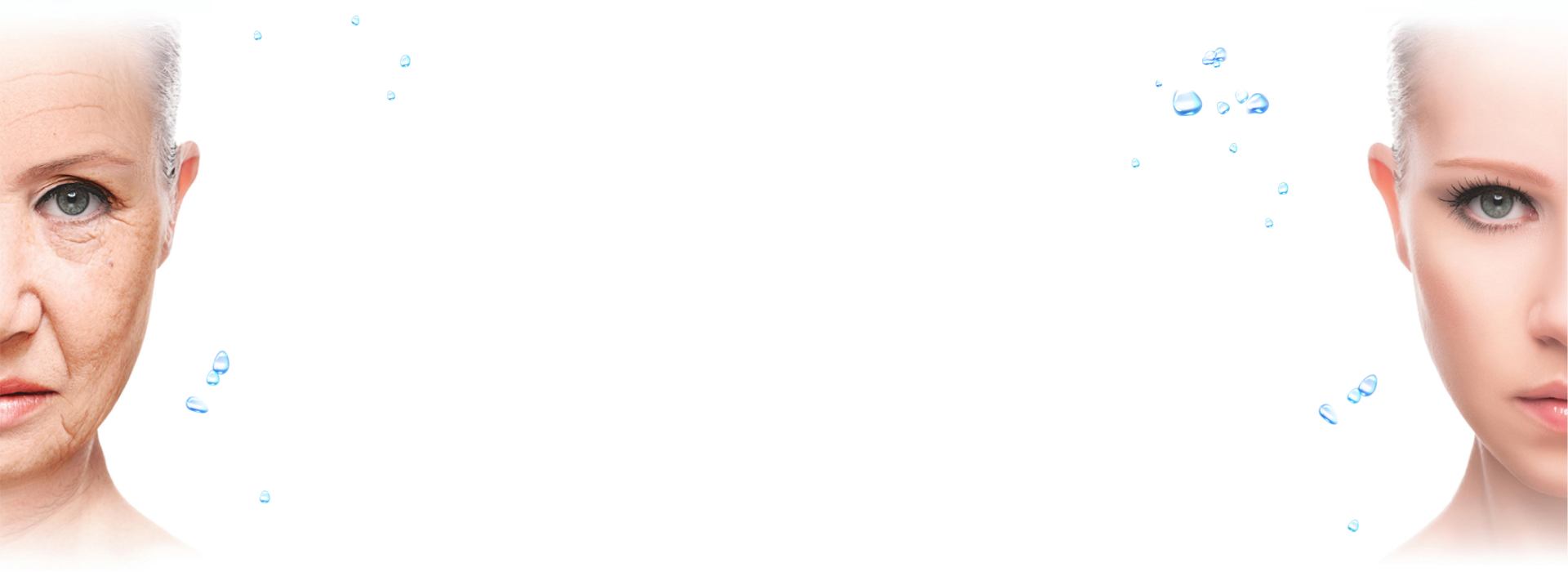 老若の女性の顔